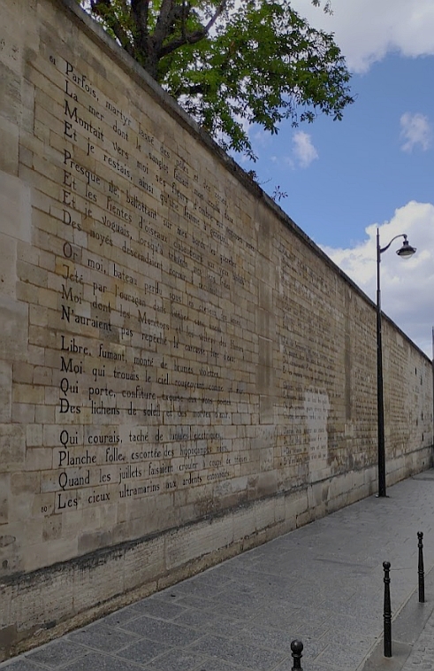 Rimbaud Poem Wall