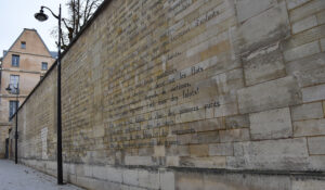 Rimbaud poem wall Paris